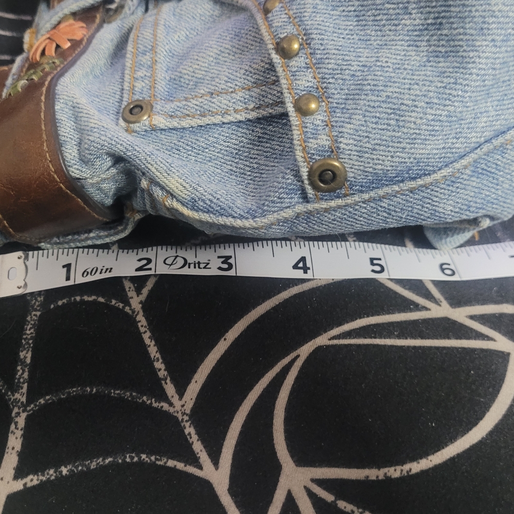 SHEIN Denim and Brown Shoulder Bag - Picture 3 of 10